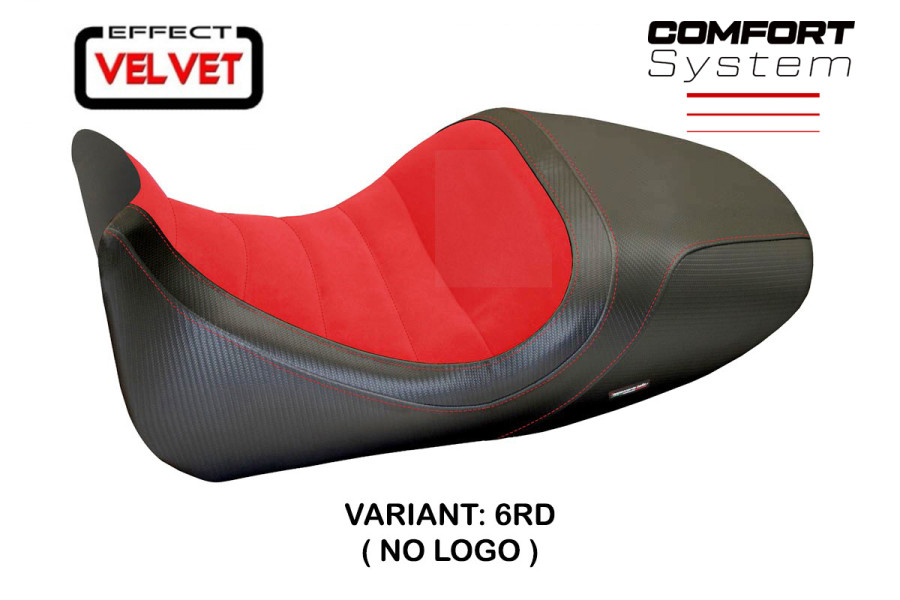 Funda de asiento compatible con Ducati Diavel (14-18) modelo Imola 1 velvet comfort system