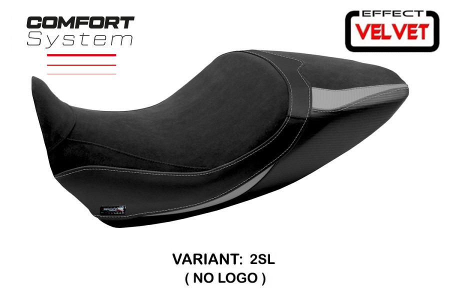 Funda de asiento compatible Ducati Diavel 1260 (19-22) modelo Saranda 1 velvet comfort system