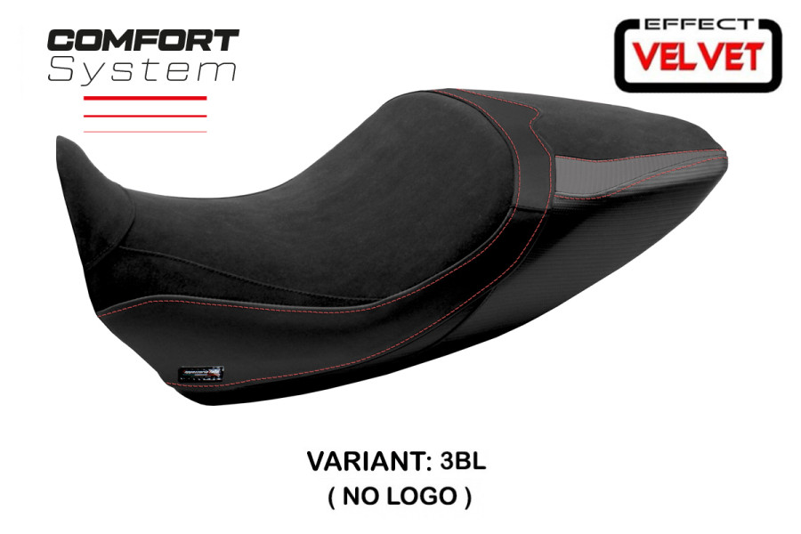 Funda de asiento compatible Ducati Diavel 1260 (19-22) modelo Saranda 1 velvet comfort system