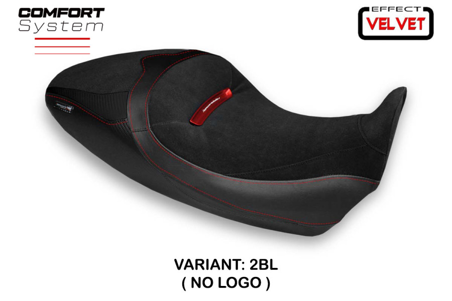 Funda de asiento compatible con Ducati Diavel 1260 S (19-22) modelo Costanza 1 velvet comfort system