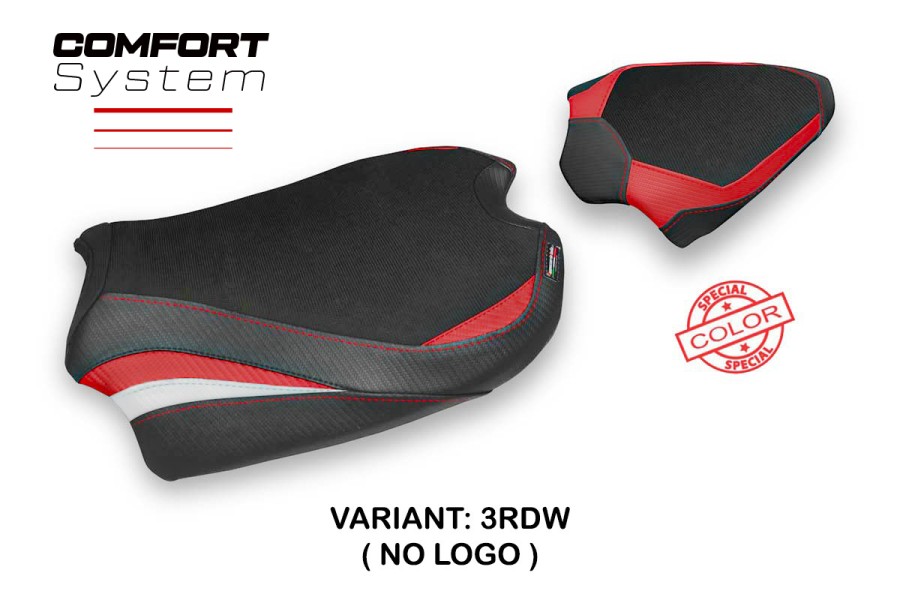 Funda de asiento compatible con Ducati Streetfighter V4 (20-22) modelo Albena comfort system