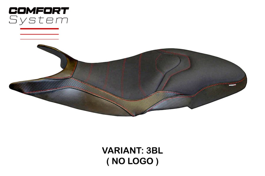 Housse de selle compatible Ducati Super Sport (17-22) modèle Pistoia 3 comfort system