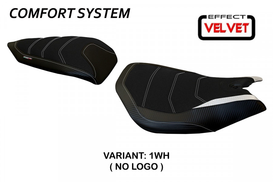 Funda de asiento compatible Ducati Panigale 1199 (11-15) modelo Leiden velvet comfort system