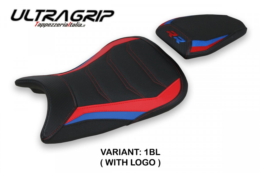 Funda de asiento compatible BMW S 1000 RR (19-23) modelo Quiroga 1 ultragrip