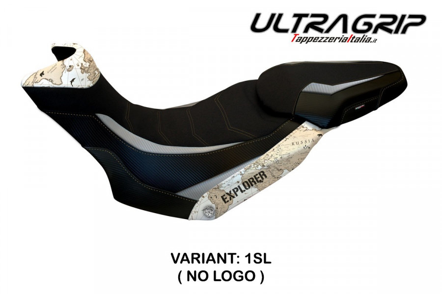 Funda de asiento compatible con Ducati Multistrada 1200/1260 Enduro (16-21) modelo Lux Mps ultragrip