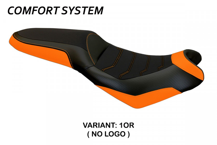 Housse de selle compatible Kawasaki Versys 650 (07-22) modèle Elba 2 comfort system