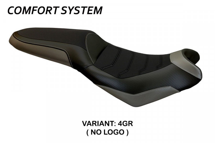 Housse de selle compatible Kawasaki Versys 650 (07-22) modèle Elba 2 comfort system