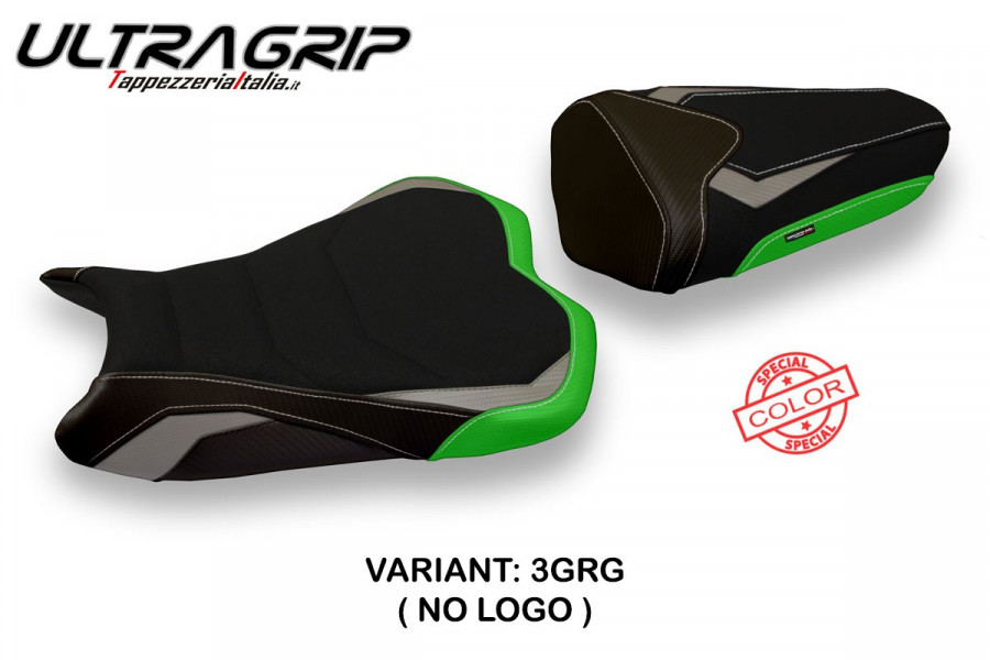 Funda de asiento compatible con Kawasaki Ninja ZX 6 R (13-18) modelo Pune special color ultragrip