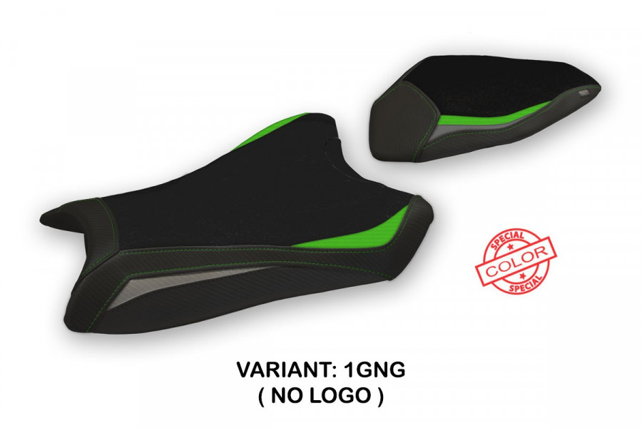 Funda de asiento compatible con Kawasaki Ninja ZX 6 R (19-20) modelo Gaviao special color