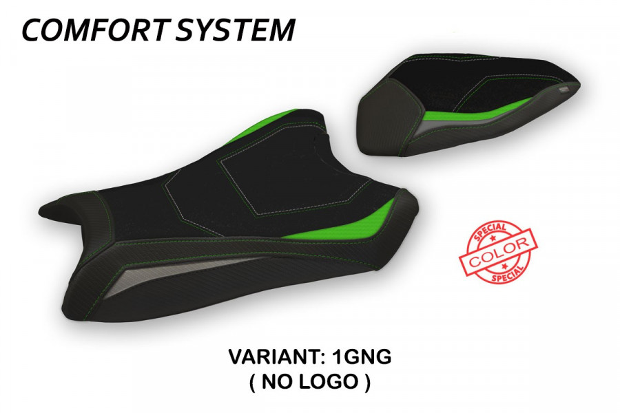 Seat cover compatible Kawasaki Ninja ZX 6 R (19-20) Anadia special color comfort system model