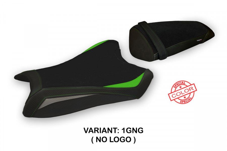 Funda de asiento compatible con Kawasaki Ninja ZX 10 R (11-15) modelo Indore special color