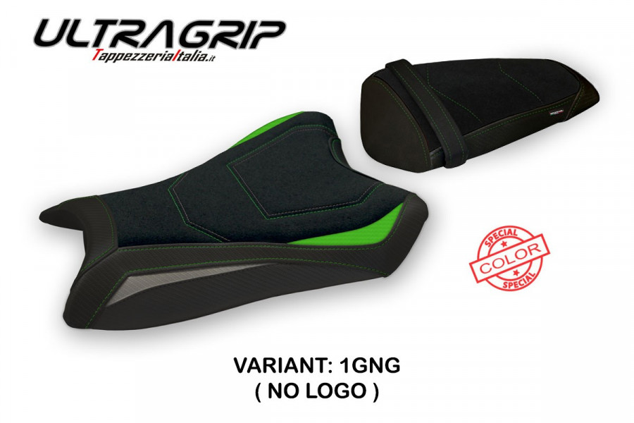 Funda de asiento compatible con Kawasaki Ninja ZX 10 R (11-15) modelo Rasht special color ultragrip