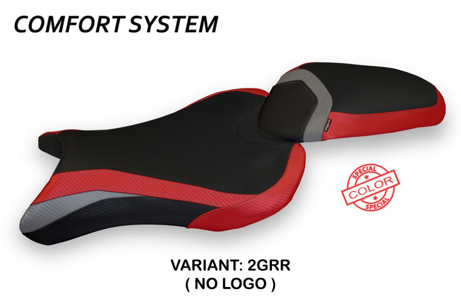 Funda de asiento compatible Triumph Street Triple (17-22) modelo Molina special color comfort system