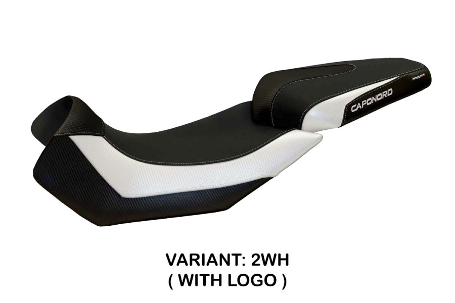 Housse de selle compatible Aprilia Caponord 1200 (13-17) modèle Nuoro 2