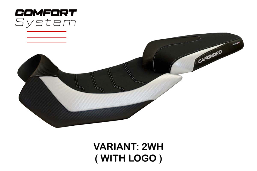 Funda de asiento compatible Aprilia Caponord 1200 (13-17) modelo Nuoro 2 comfort system