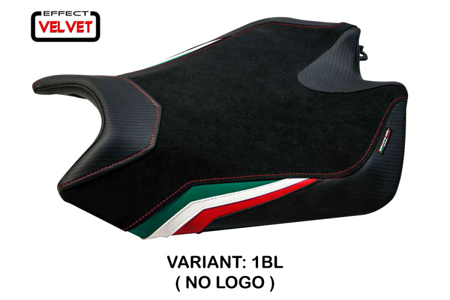 Funda de asiento compatible Aprilia RSV4 (09-20) modelo de terciopelo Torino