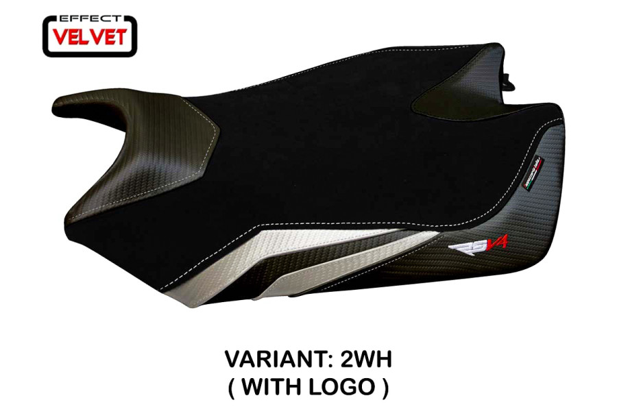 Funda de asiento compatible Aprilia RSV4 (09-20) modelo de terciopelo Torino