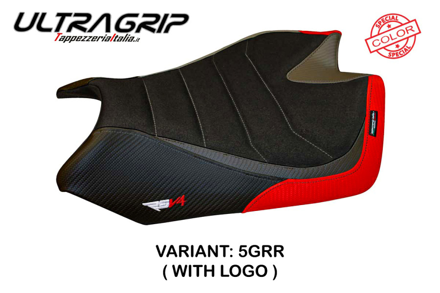 Funda de asiento compatible Aprilia RSV4 (09-20) modelo Barrie special color ultragrip