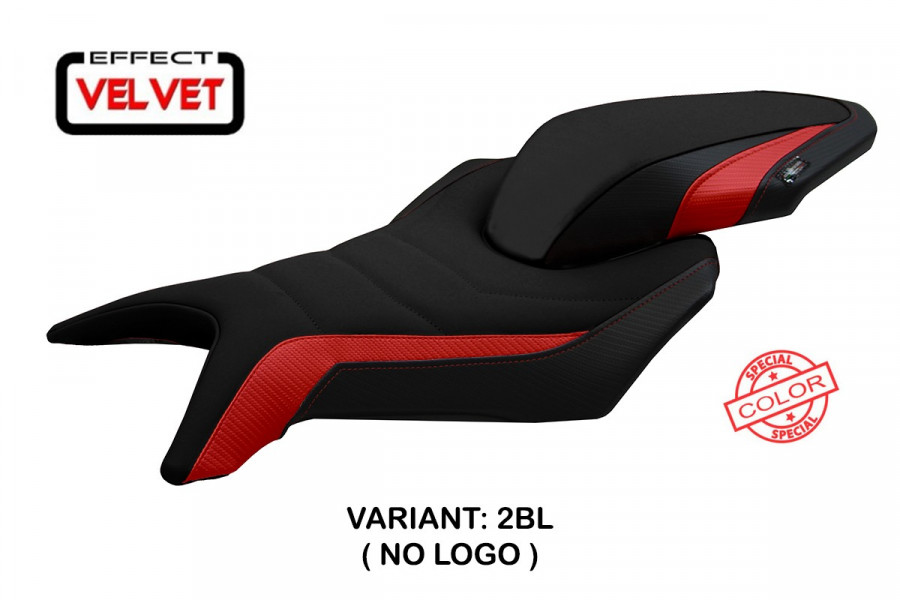 Funda de asiento compatible con MV Agusta Brutale 800 (16-22) modelo Fortuna special color velvet