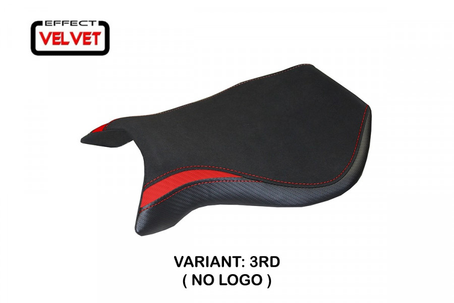 Funda de asiento compatible con MV Agusta F4 (99-09) modelo Laila Velvet