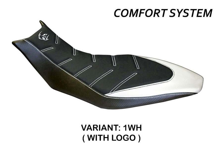 Funda de asiento compatible con Aprilia Dorsoduro 750 - 900 - 1200 (10-20) modelo Trieste comfort system