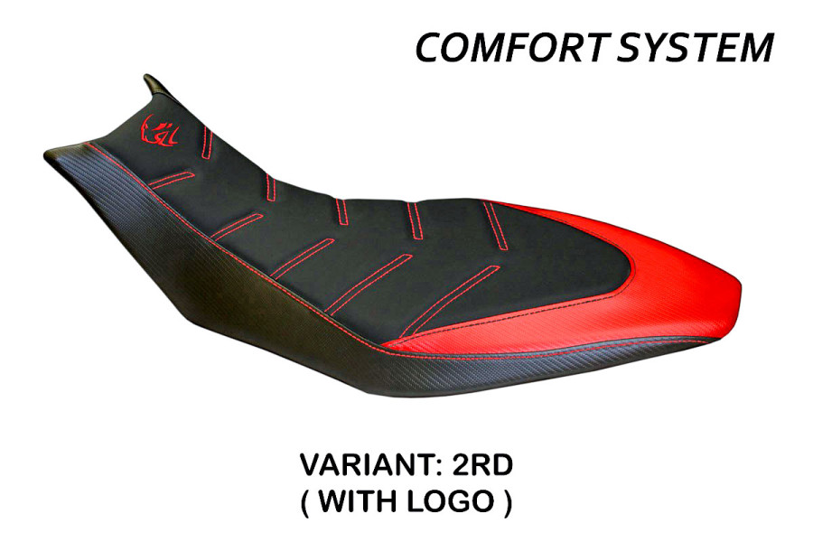 Funda de asiento compatible con Aprilia Dorsoduro 750 - 900 - 1200 (10-20) modelo Trieste comfort system