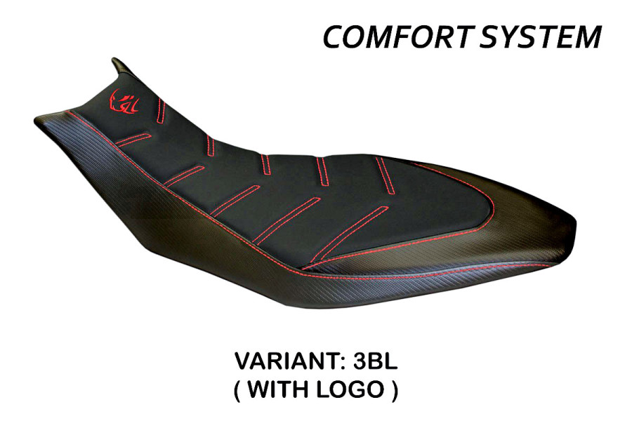 Sitzbezug kompatibel Aprilia Dorsoduro 750 - 900 - 1200 (10-20) Modell Trieste comfort system